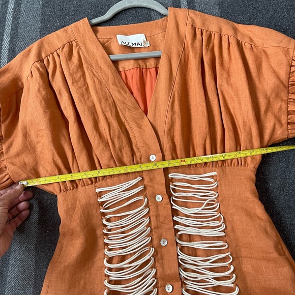 Alemais linen Holly midi dress - Picture 3 of 6